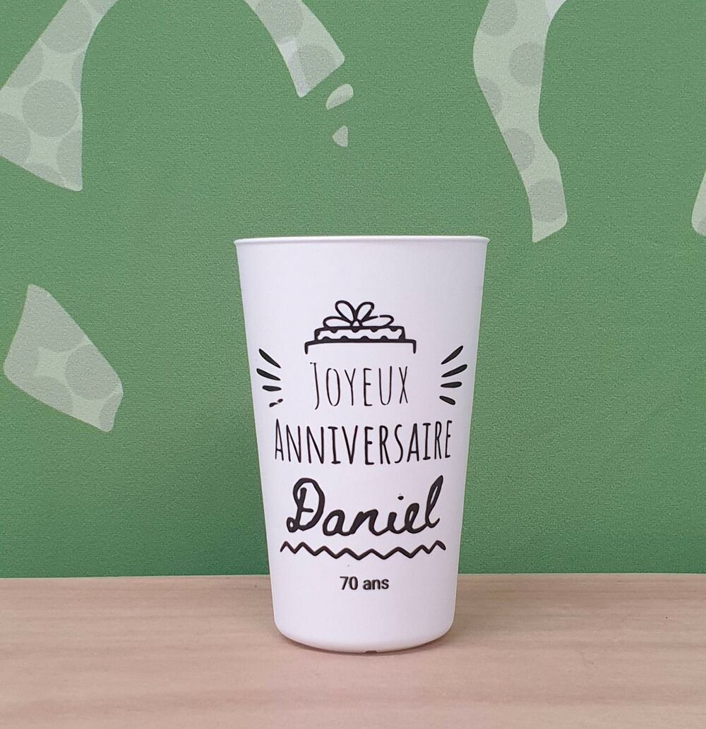 Gobelets Personnalisés pour anniversaire